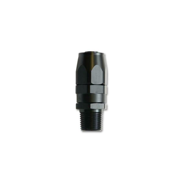 Vibrant 0.5 in. NPT Pipe Thread 10AN Male Straight Hose End Fitting V32-26007